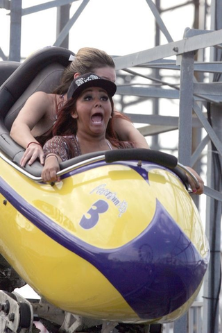 Illustration for article titled Gallery: Snooki's Joyous Sunday In The (Amusement) Park
